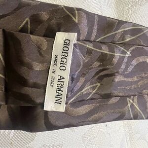 Giorgio Armani Dark Brown Abstract Tie